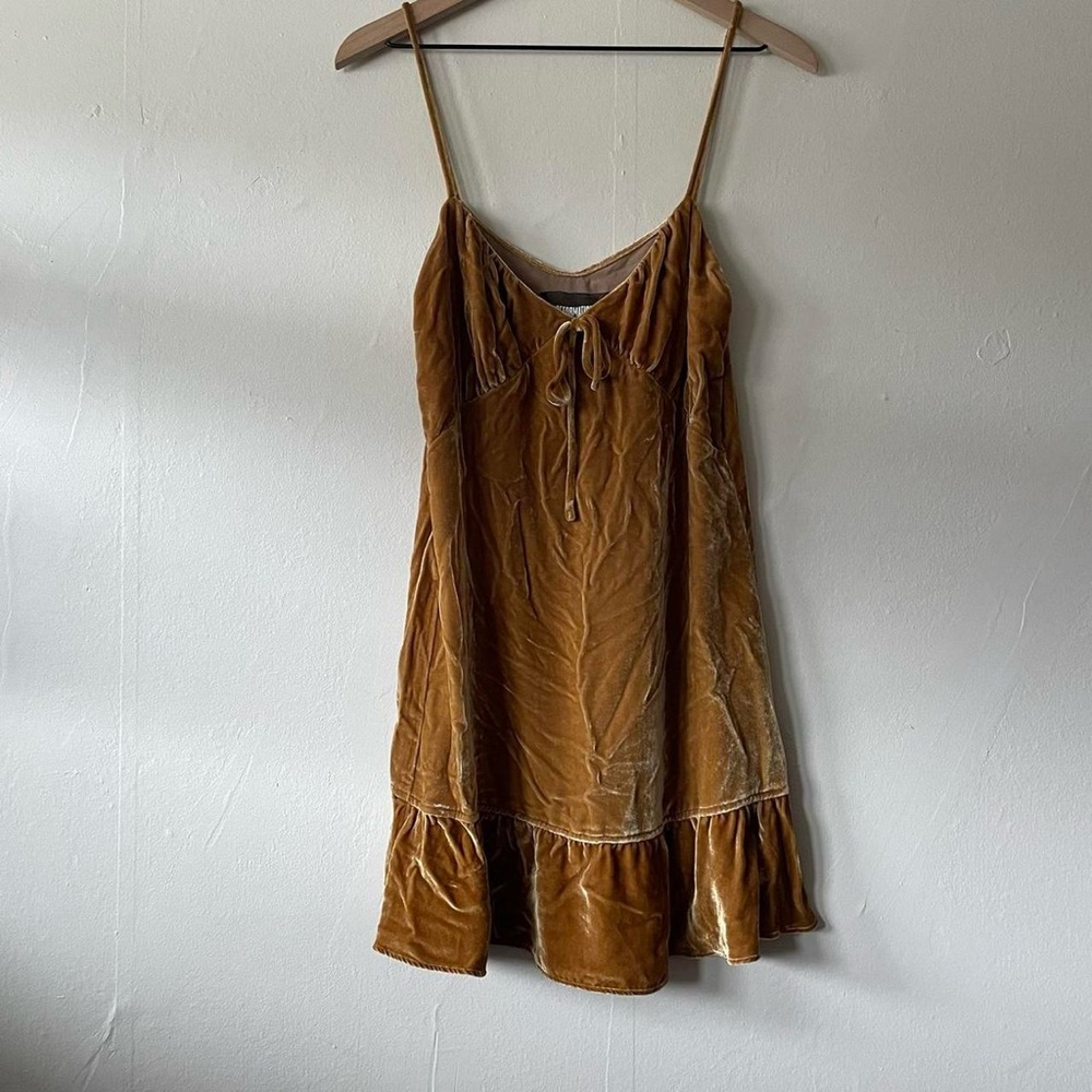 Reformation polly silk blend babydoll dress